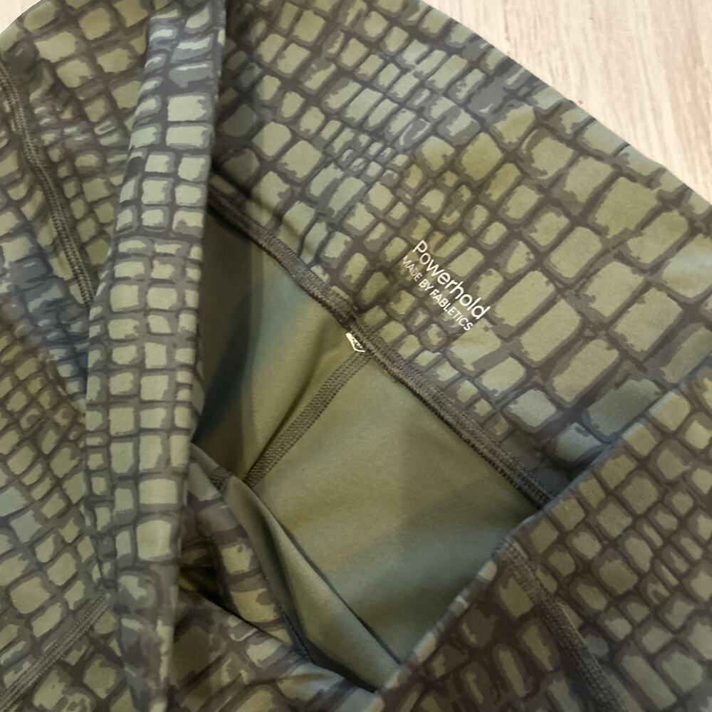 Fabletics Crocodile Green Powerhold High Waist Sh… - image 8